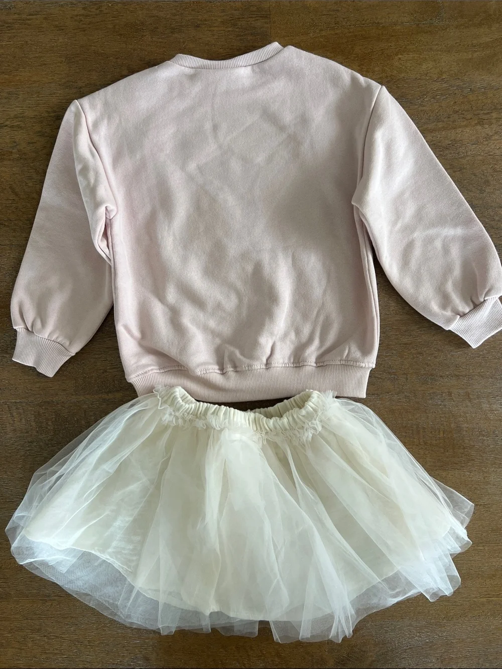 Zara toddler girl Pink and Cream Tulle Skirt Set Bundle sizes 3-4 and 4-5